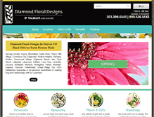 Tablet Screenshot of diamondfloraldesign.com